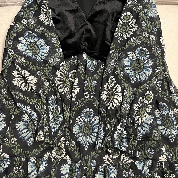 Zara Women's Glitter Chiffon Mini Dress with Vest - Size L - Picture 7 of 15